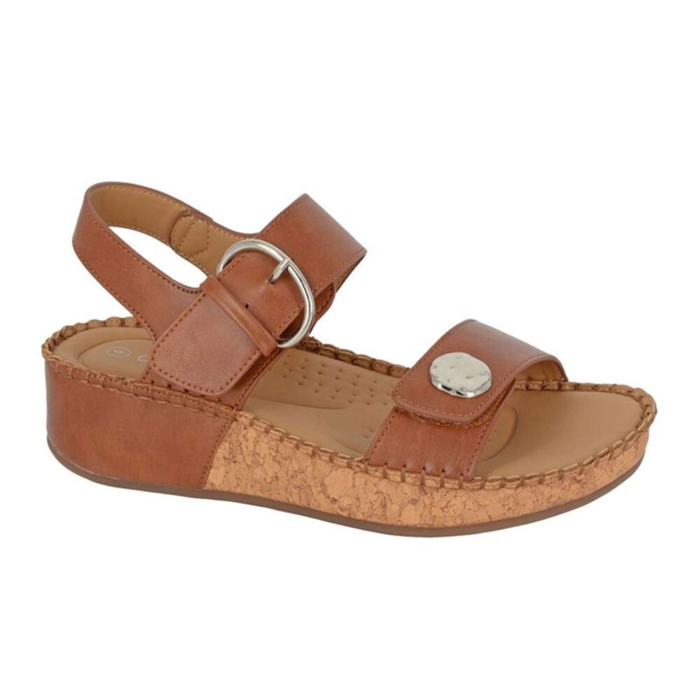Cipriata Womens/Ladies Mirian PU Sandals / Tan